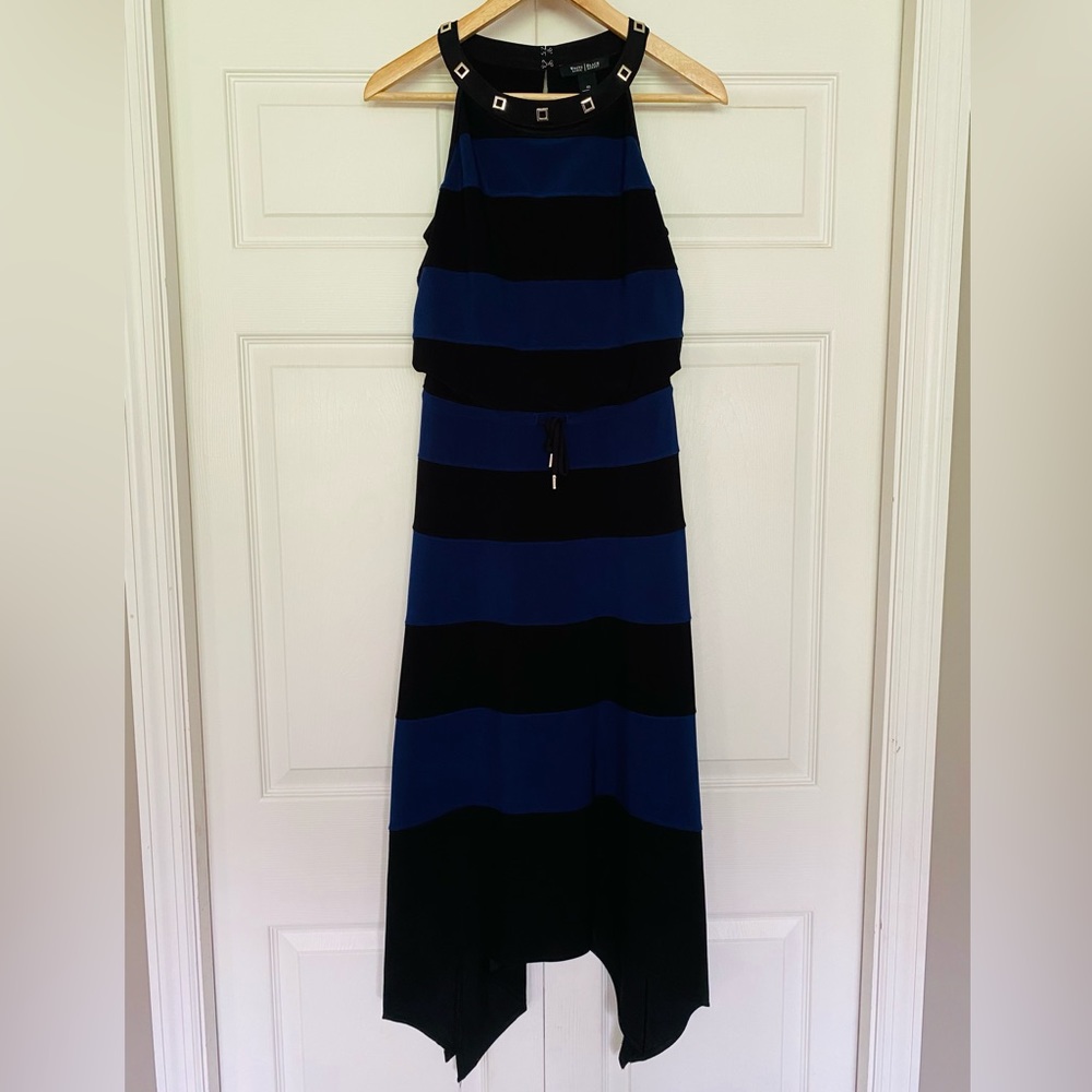 {White House Black Market} Sleeveless Colorblock Midi / Maxi Dress - Women’s XS